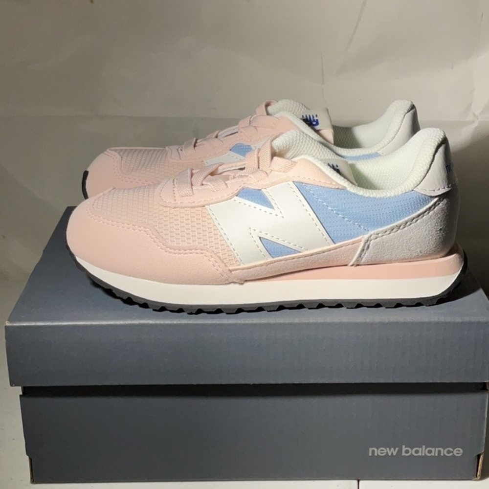 New Balance 237 Bungee Pink Grey Ph237TK Little girls size 13 new